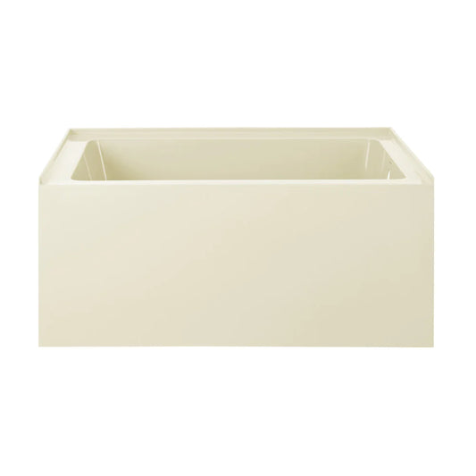 Voltaire 48" X 32" Left-Hand Drain Alcove Bathtub with Apron in Bisque