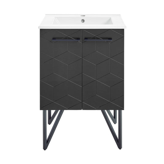 Annecy 24" Bathroom Vanity in Phantom Black