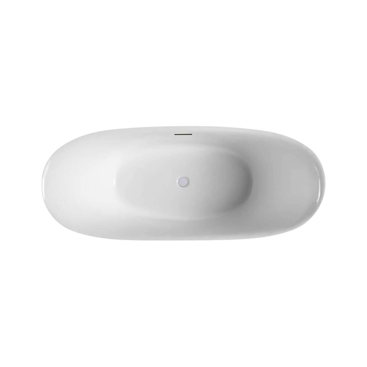 Kube Salto 67" Free Standing Bathtub -MATTE WHITE