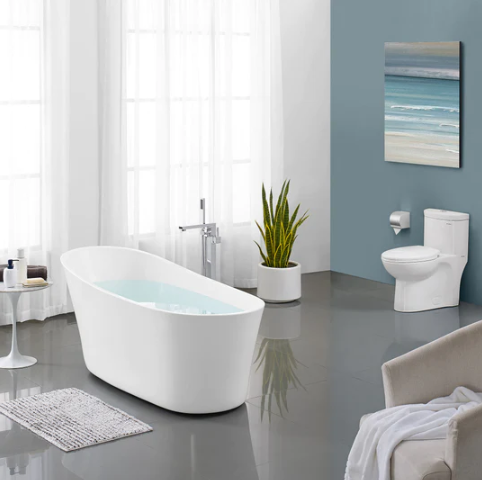 Sublime 67" Single Slipper Freestanding Bathtub