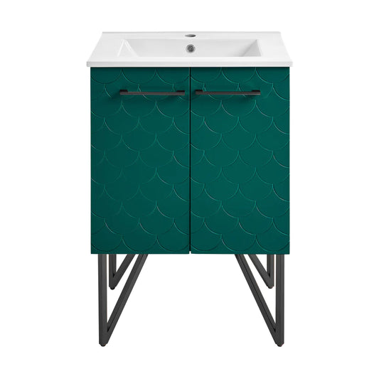 Annecy 24" Bathroom Vanity in Barracuda Teal