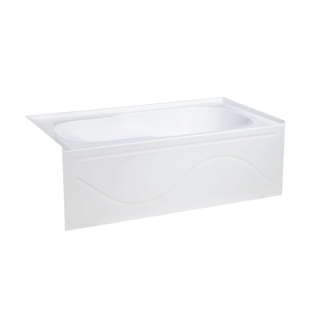 Ivy 60" X 30" Drain Alcove Bathtub with Apron
