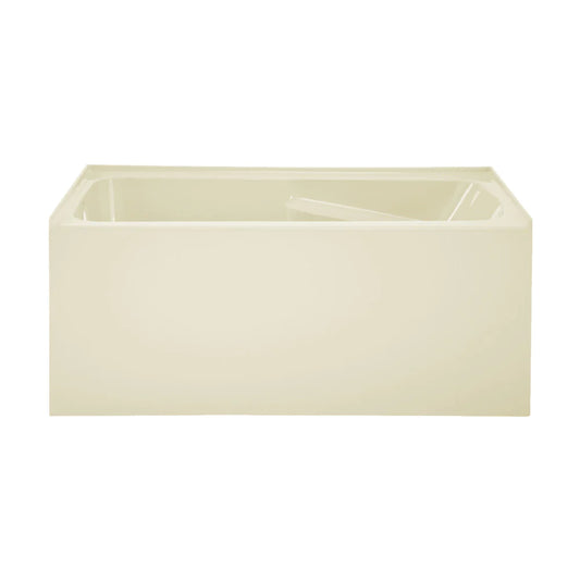 Voltaire 54" X 30" Left-Hand Drain Alcove Bathtub with Apron in Bisque