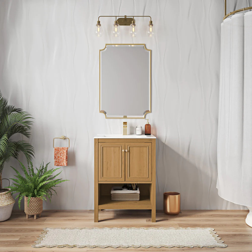 Château 24" Bathroom Vanity in Natural Oak