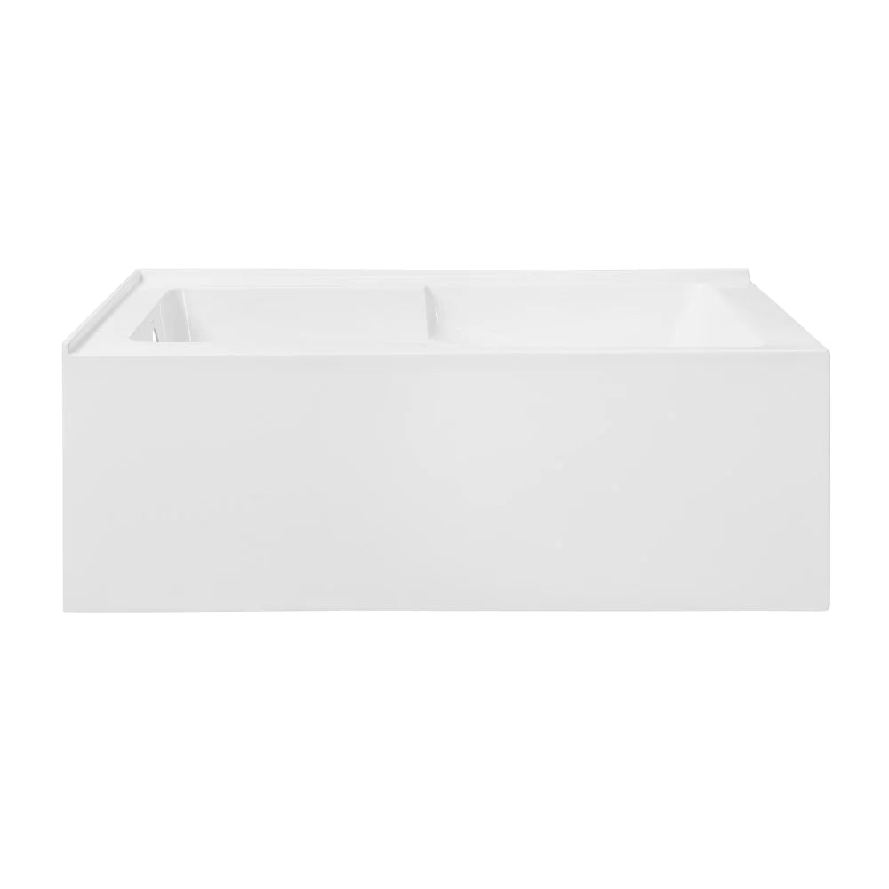 Claire 60" x 32" Left-Hand Drain Drain Alcove Tub with Corner Apron
