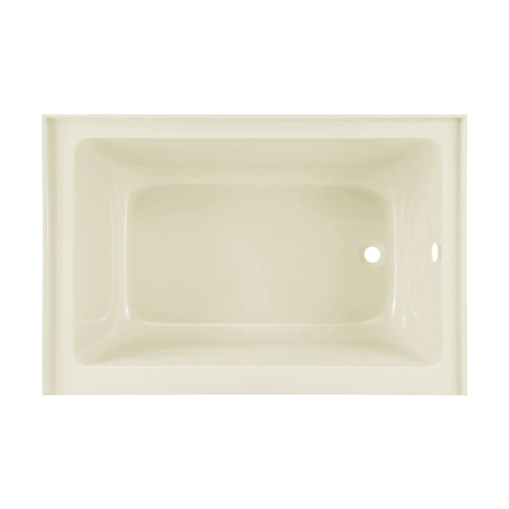 Voltaire 48" X 32" Right-Hand Drain Alcove Bathtub with Apron in Bisque