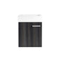 Colmer 18 Single, Brushed Grey, One Cabinet, Bathroom Vanity