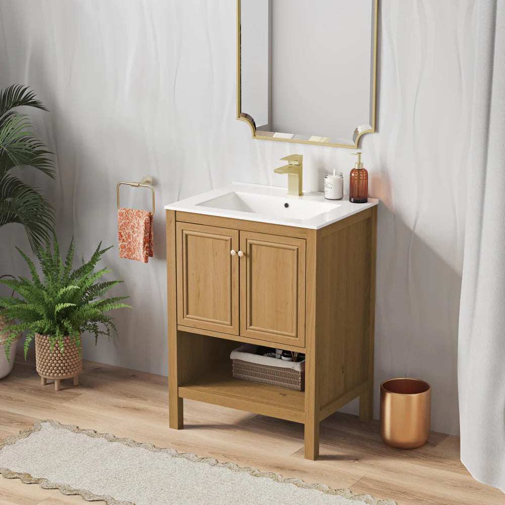 Château 24" Bathroom Vanity in Natural Oak