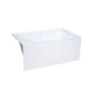 Voltaire 54" X 30" Left-Hand Drain Alcove Bathtub with Apron & Armrest