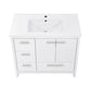 Virage 36 Freestanding, Bathroom Vanity in Glossy White