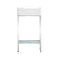 Pierre 19.5 Single, Freestanding, Open Shelf, Chrome Metal Frame Bathroom Vanity