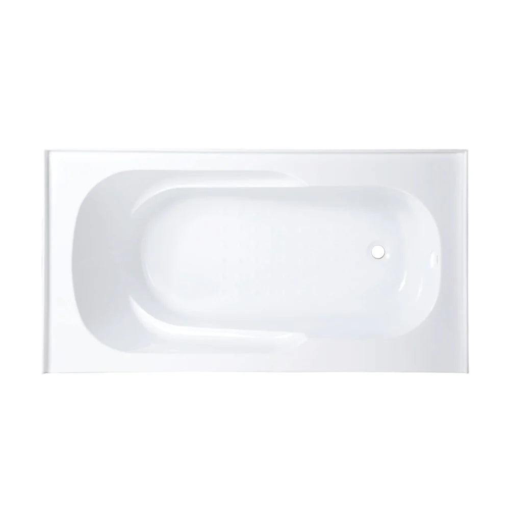 Ivy 60" X 30" Drain Alcove Bathtub with Apron