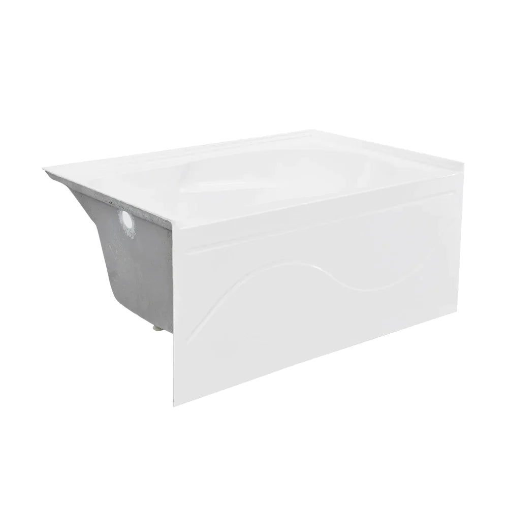 Ivy 54'' x 30 Bathtub with Apron Right Hand Drain in White