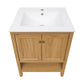 Château 24" Bathroom Vanity in Natural Oak