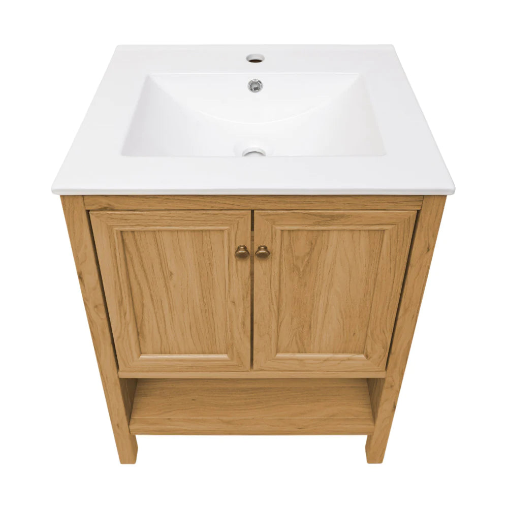 Château 24" Bathroom Vanity in Natural Oak