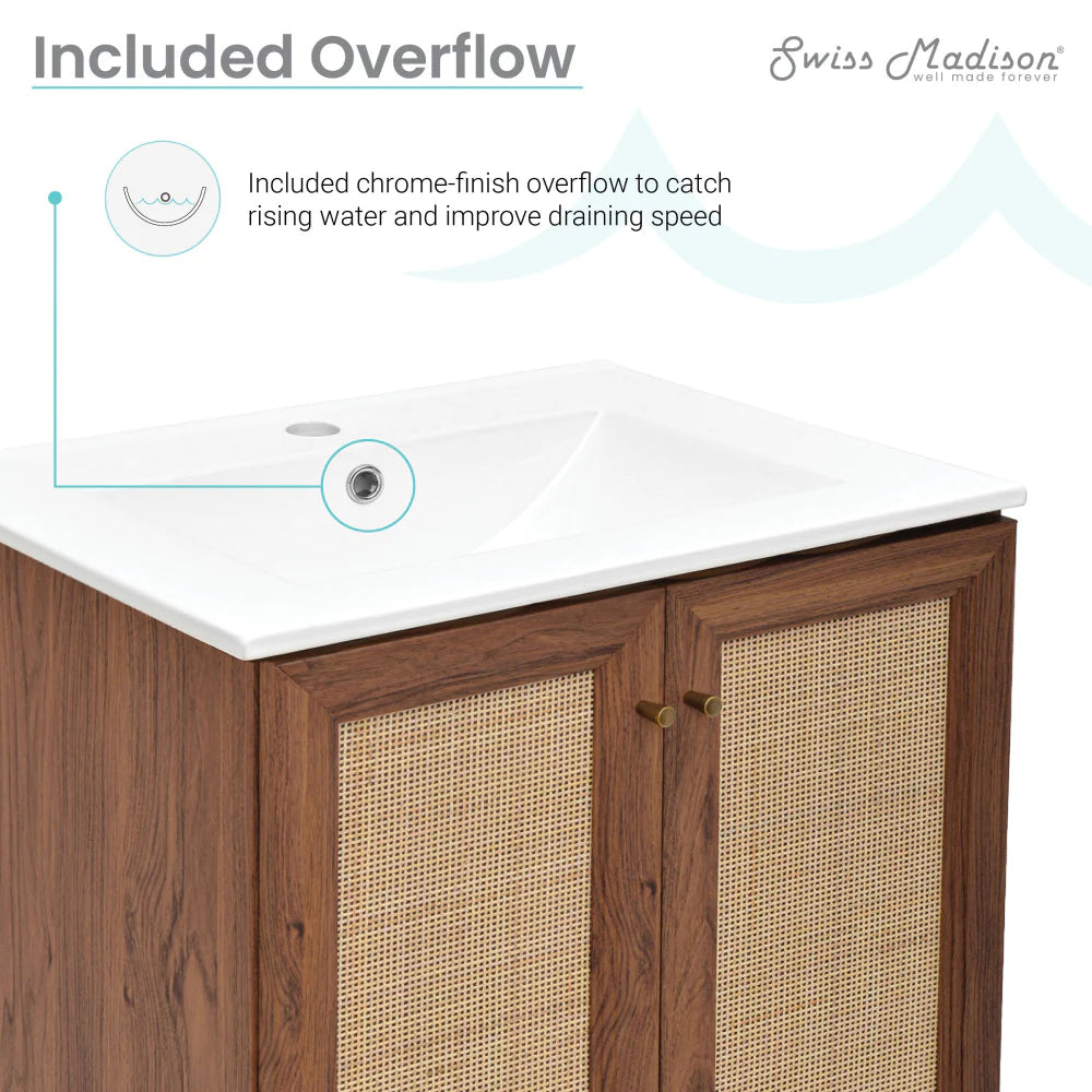 Classé 24" Bathroom Vanity in Dark Walnut