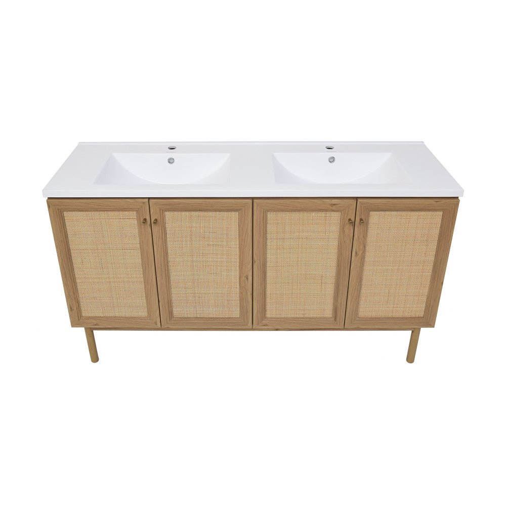 Classé 60" Bathroom Vanity in Oak