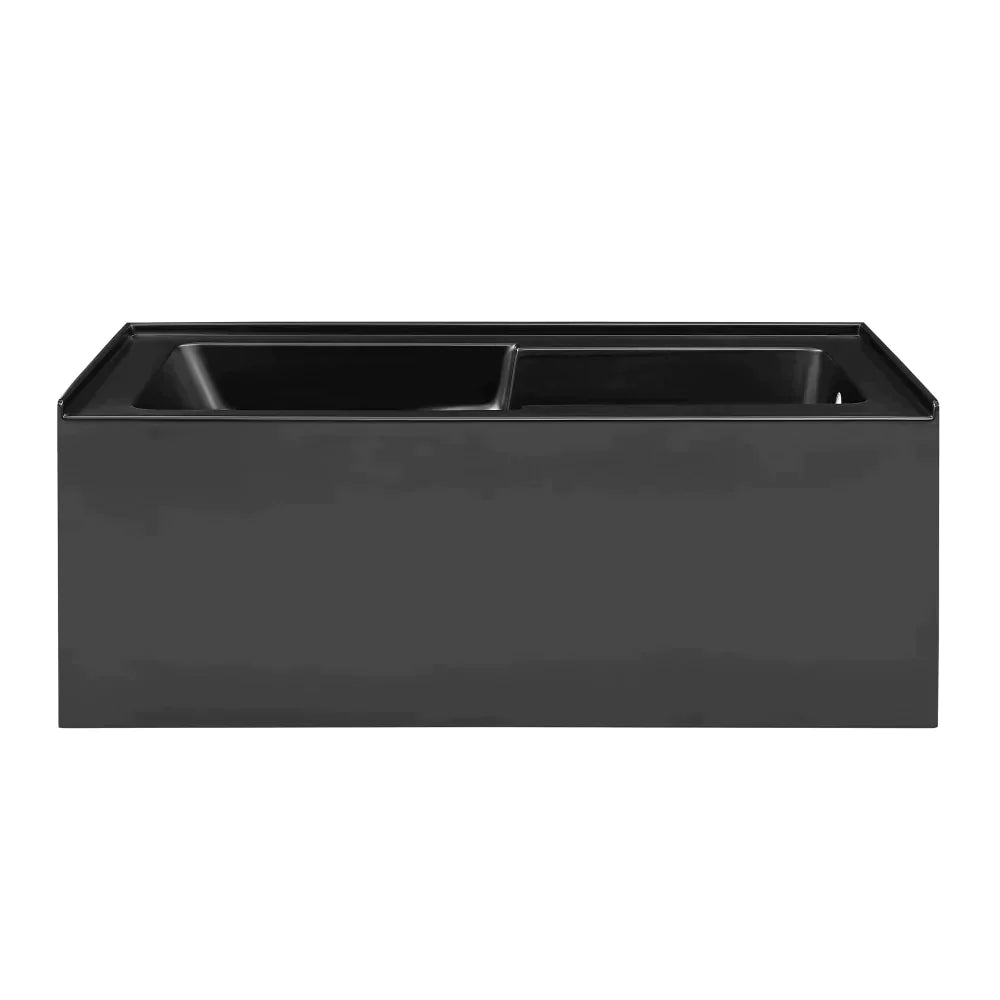 Voltaire 60" X 32" Left-Hand Drain Alcove Bathtub with Apron in Bisque