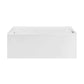 Avancer 60" x 36" Right-Hand Drain Rectangular Alcove Whirlpool Bathtub with Apron