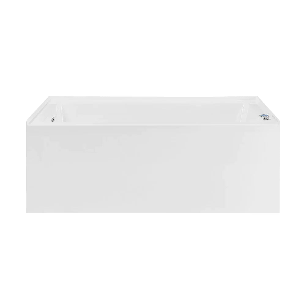 Avancer 60" x 36" Right-Hand Drain Rectangular Alcove Whirlpool Bathtub with Apron