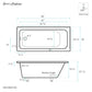 Voltaire 48" X 32" Right-Hand Drain Alcove Bathtub in Bisque