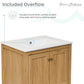 Château 24" Bathroom Vanity in Natural Oak