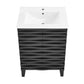 Cascade 24" Bathroom Vanity in Black