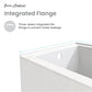 Ivy 54'' x 30 Bathtub with Apron Right Hand Drain in White