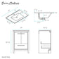 Virage 24" Freestanding, Bathroom Vanity in Glossy White