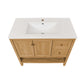 Château 36" Bathroom Vanity in Natural Oak