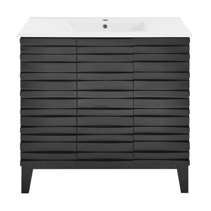 Cascade 36" Bathroom Vanity in Black