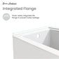 Ivy 48'' x 32" Bathtub with Apron Right Hand Drain in White