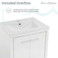 Virage 24" Freestanding, Bathroom Vanity in Glossy White