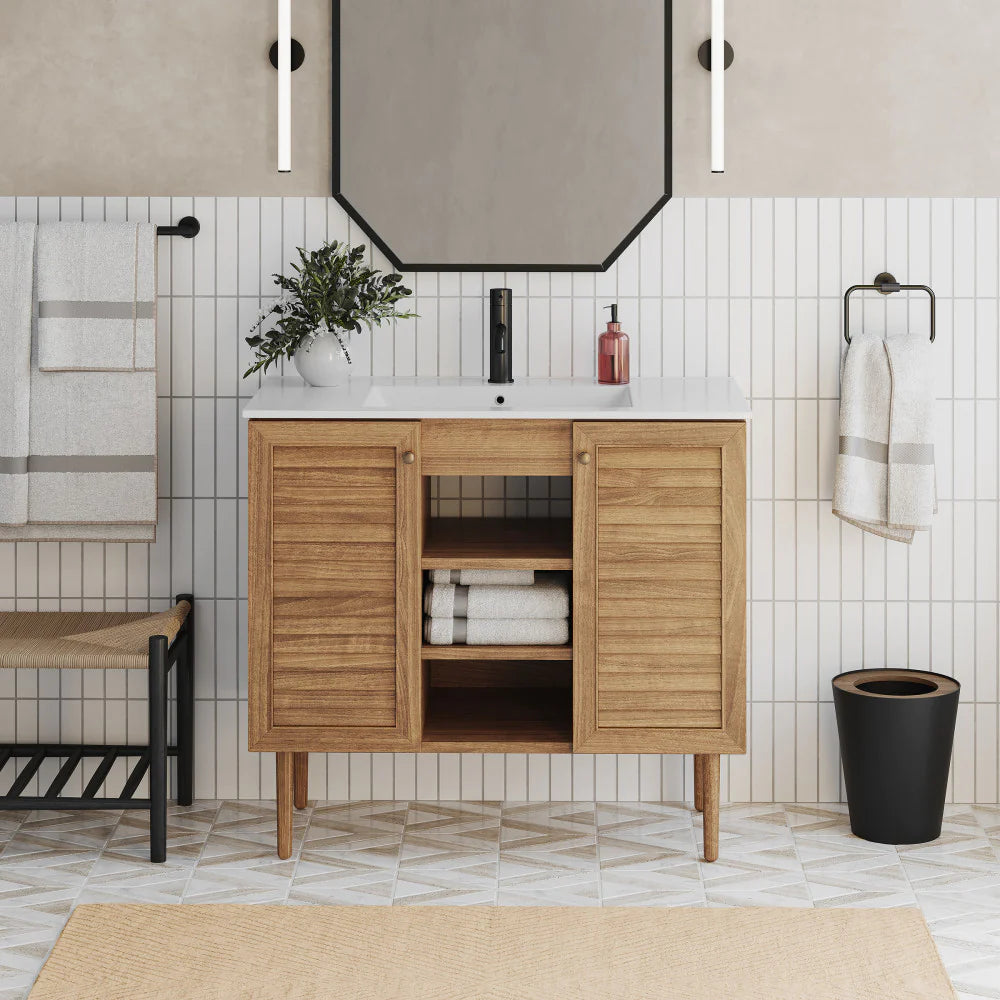 Bron 36" Bathroom Vanity in Oak