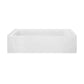 Virage 60" x 30" Left-Hand Drain Alcove Bathtub with Apron