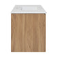 Classé 36" Wall-Mounted Bathroom Vanity in Oak