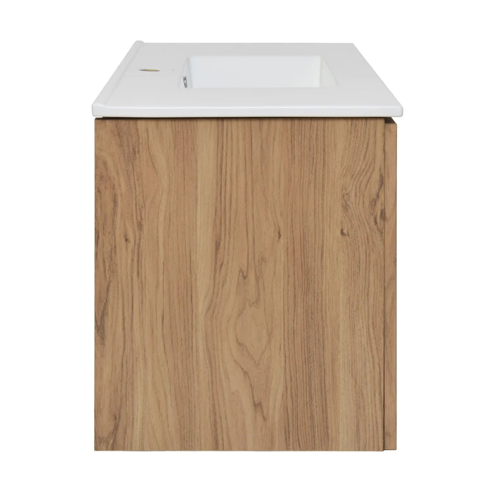 Classé 36" Wall-Mounted Bathroom Vanity in Oak