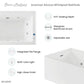 Avancer 60" x 36" Right-Hand Drain Rectangular Alcove Whirlpool Bathtub with Apron
