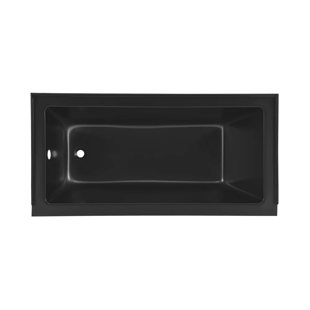 Voltaire 60" X 30" Left-Hand Drain Alcove Bathtub in Matte Black