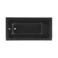 Voltaire 60" X 30" Right-Hand Drain Alcove Bathtub in Matte Black