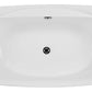 ALFI brand AB8803 68 Inch White Oval Acrylic Free Standing Soaking Bathtub