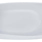 ALFI brand AB8826 68 Inch White Oval Acrylic Free Standing Soaking Bathtub