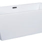 ALFI brand AB8832 67 Inch White Rectangular Acrylic Free Standing Soaking Bathtub