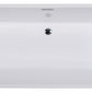 ALFI brand AB8832 67 Inch White Rectangular Acrylic Free Standing Soaking Bathtub