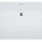 ALFI brand AB8840 67 Inch White Rectangular Acrylic Free Standing Soaking Bathtub