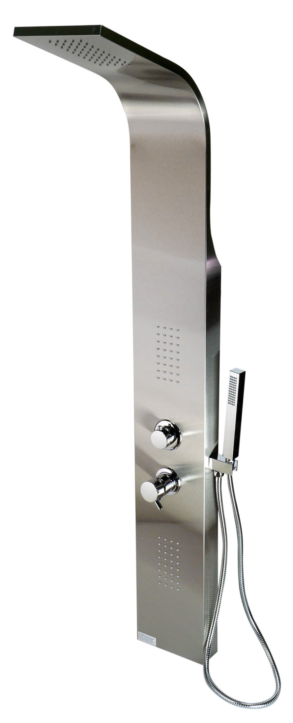 ALFI brand ABSP20 Modern Stainless Steel Shower Panel with 2 Body Sprays