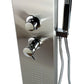 ALFI brand ABSP20 Modern Stainless Steel Shower Panel with 2 Body Sprays