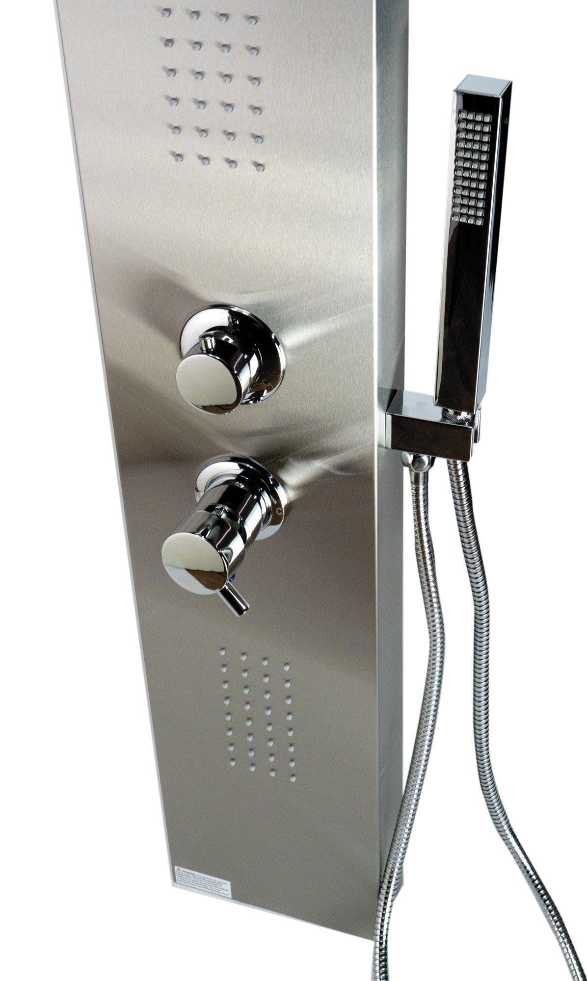 ALFI brand ABSP20 Modern Stainless Steel Shower Panel with 2 Body Sprays