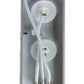 ALFI brand ABSP50W White Glass Shower Panel with 2 Body Sprays and Rain Shower Head