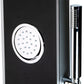 ALFI brand ABSP55B Black Glass Shower Panel with 2 Body Sprays and Rain Shower Head